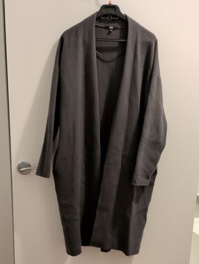 Uniqlo Charcoal Knit Cardigan